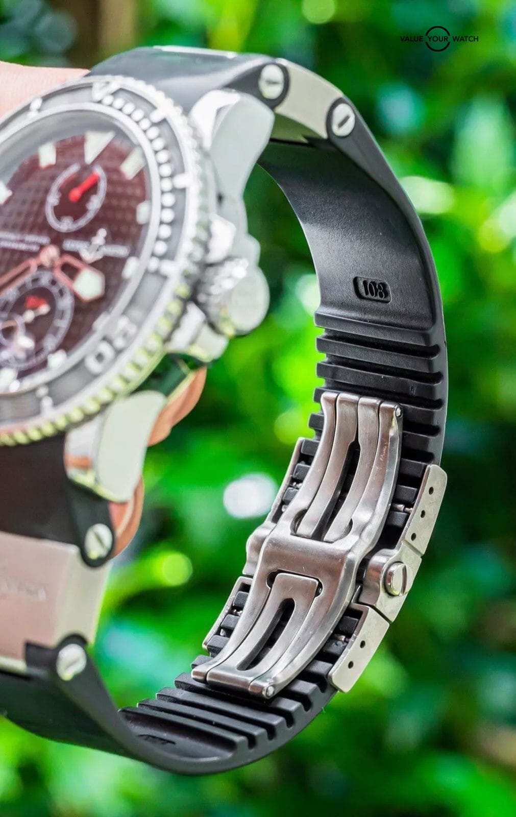 Ulysse Nardin Maxi Marine Diver 43 Black Dial Power Reserve Box Papers 263-33 - Image 10