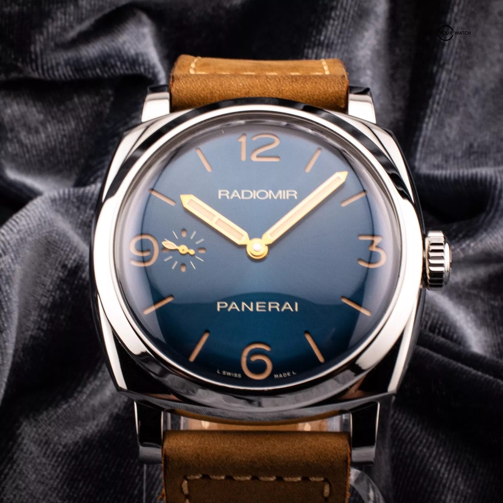 Panerai Radiomir Blue Dial 3 Day 1940 Acciaio 47mm, PAM00690 with full set, 690