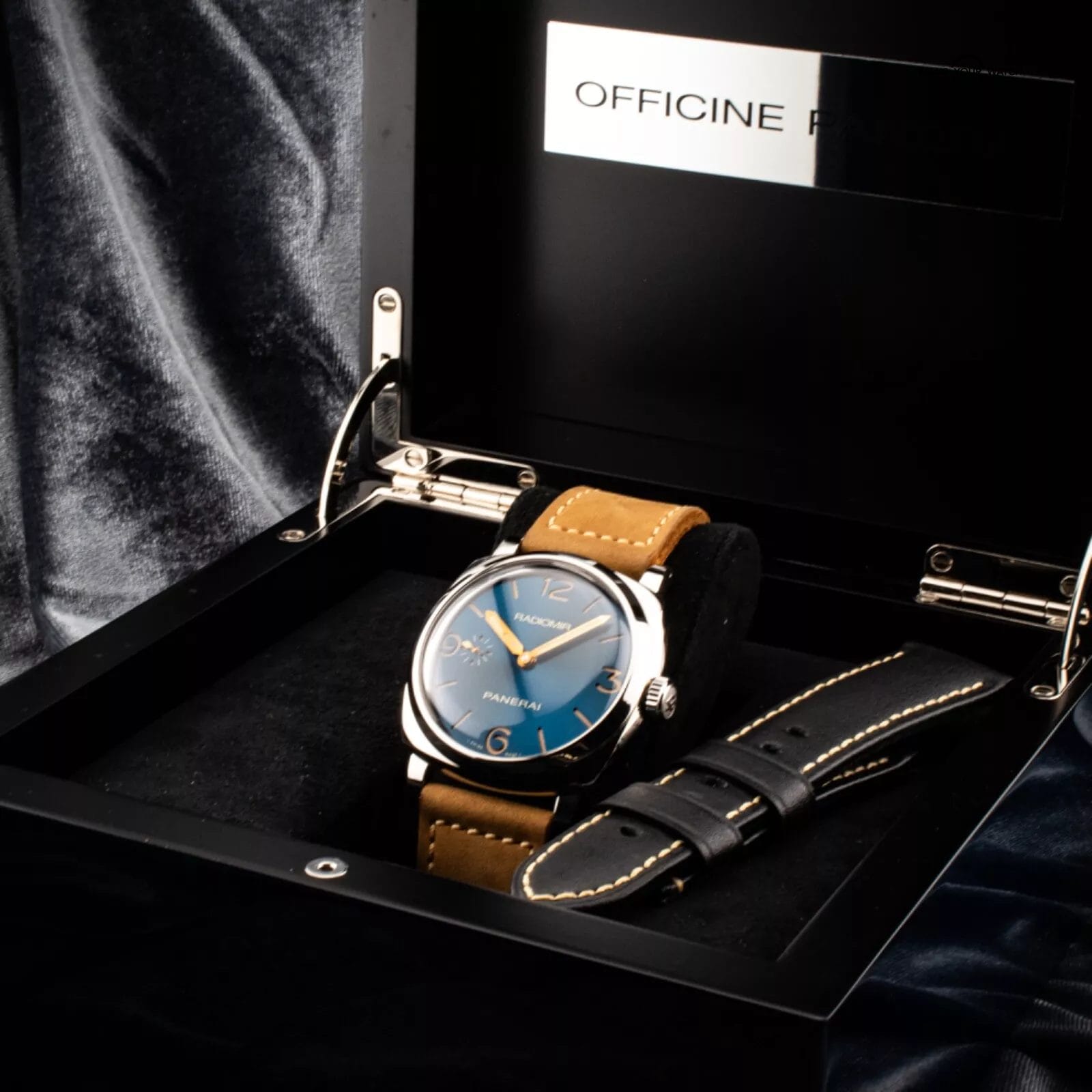 Panerai Radiomir Blue Dial 3 Day 1940 Acciaio 47mm, PAM00690 with full set, 690 - Image 5