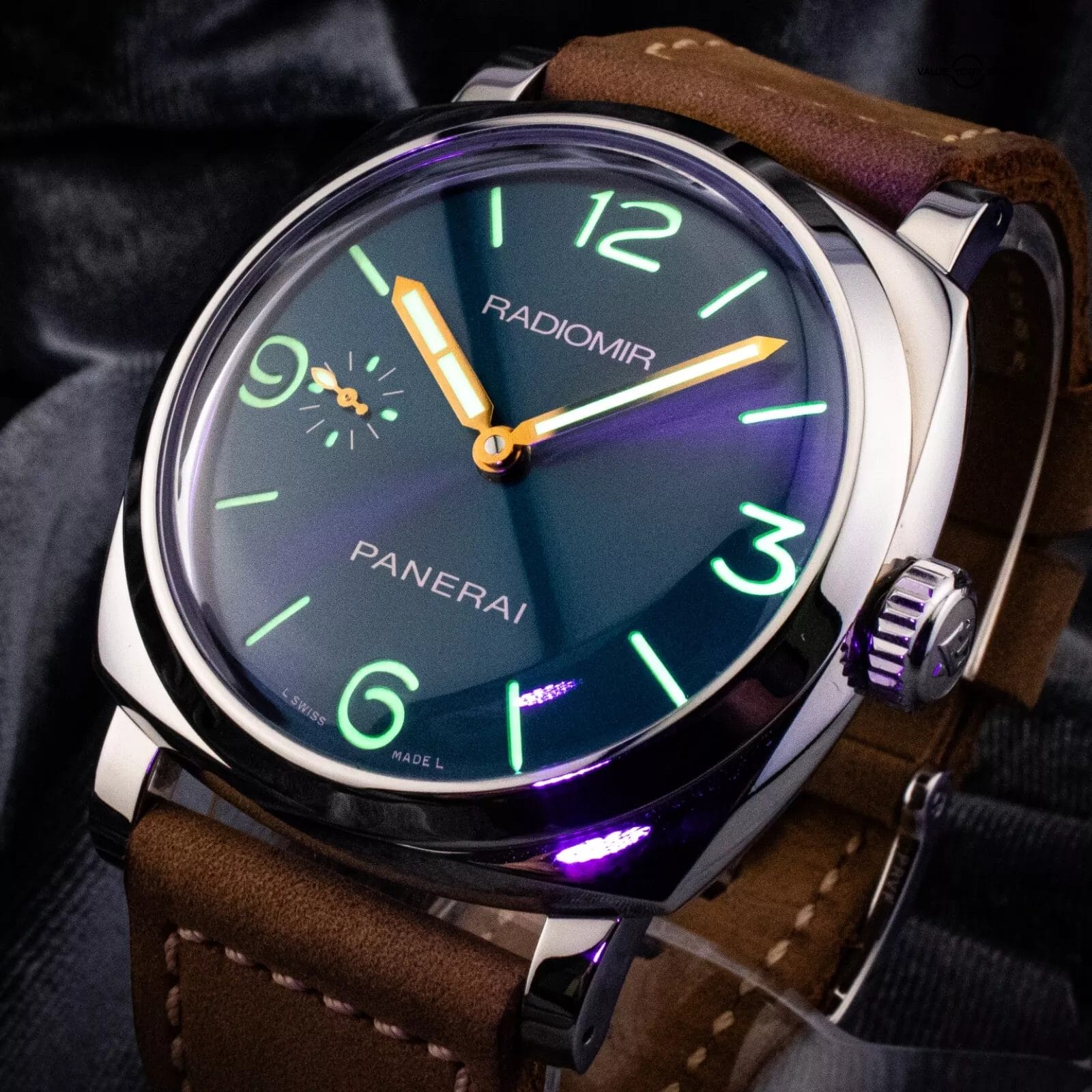 Panerai Radiomir Blue Dial 3 Day 1940 Acciaio 47mm, PAM00690 with full set, 690 - Image 9