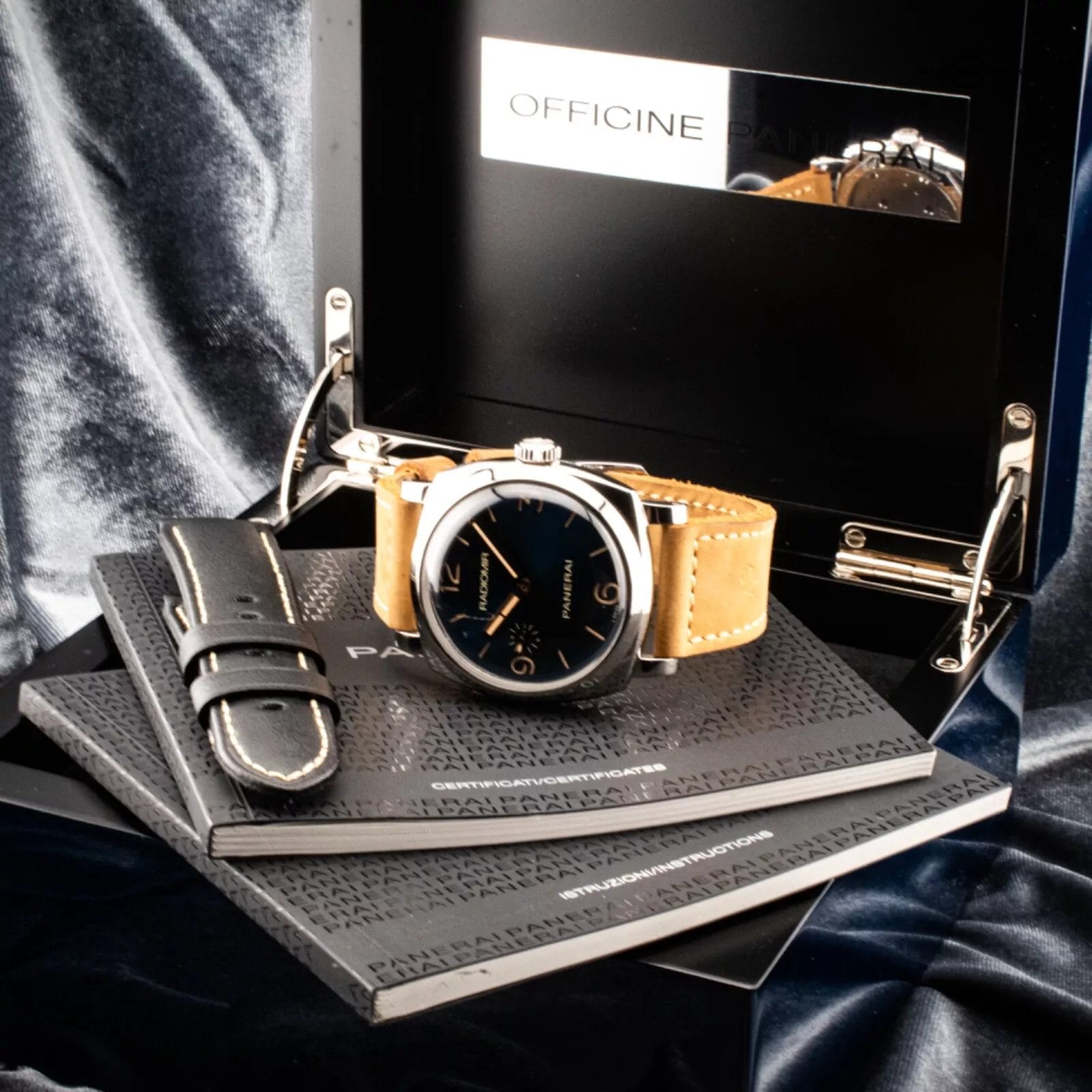 Panerai Radiomir Blue Dial 3 Day 1940 Acciaio 47mm, PAM00690 with full set, 690 - Image 15