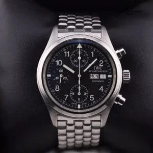 IWC Pilot Chrono IW370607 Steel 39mm Automatic Watch Box & Papers