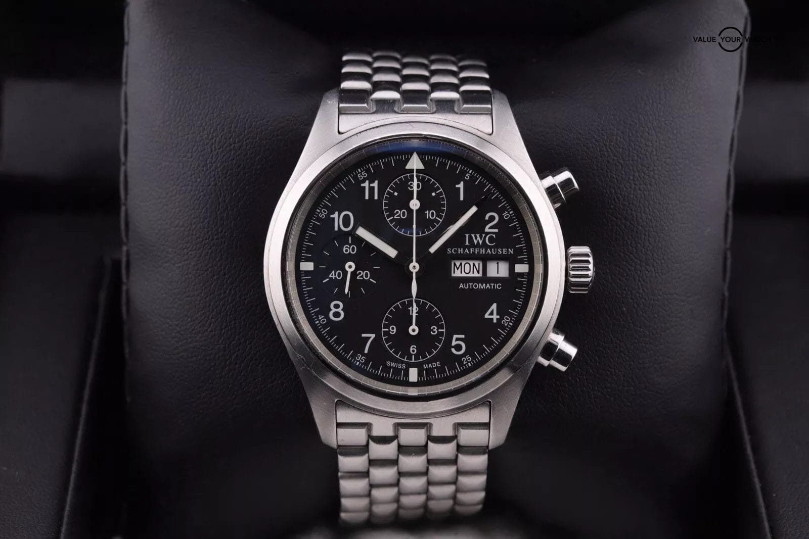 IWC Pilot Chrono IW370607 Steel 39mm Automatic Watch Box & Papers