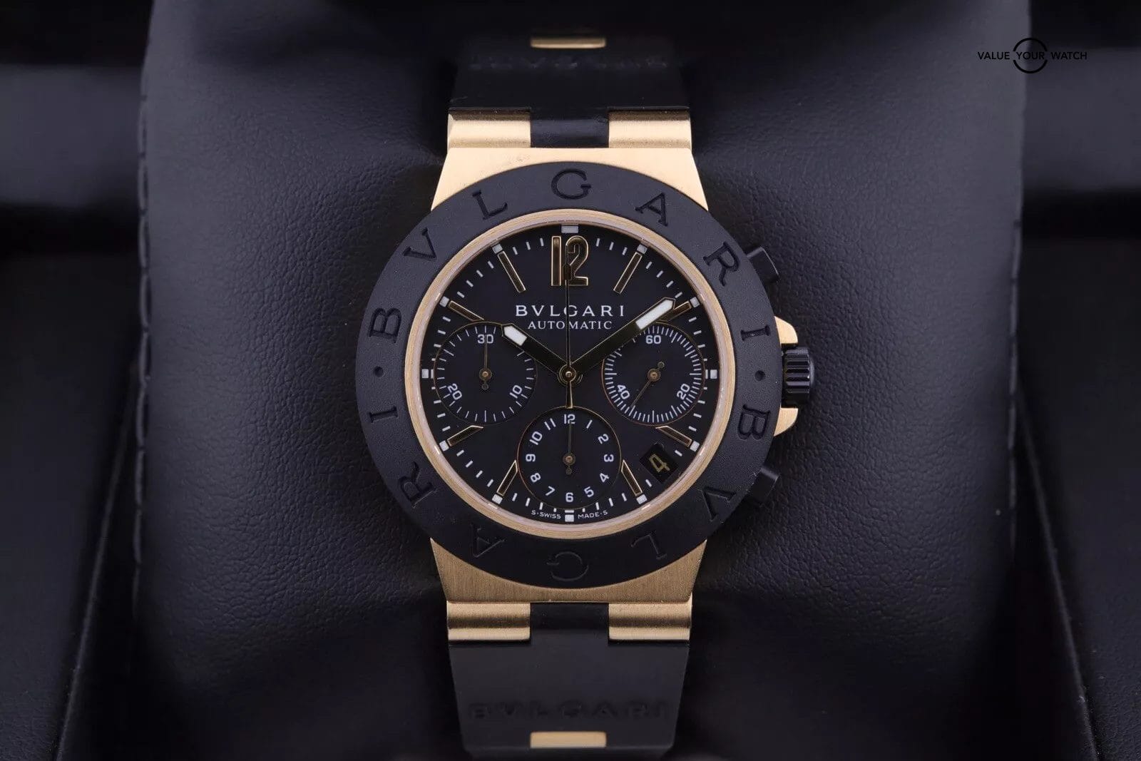 Bulgari Scuba Diagono Chronograph 38mm | AC38G | 18kt 750 Yellow Gold Bvlgari