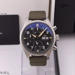 IWC Spitfire Chronograph Day/Date Pilot’s Watch – IW387901 – Complete Set