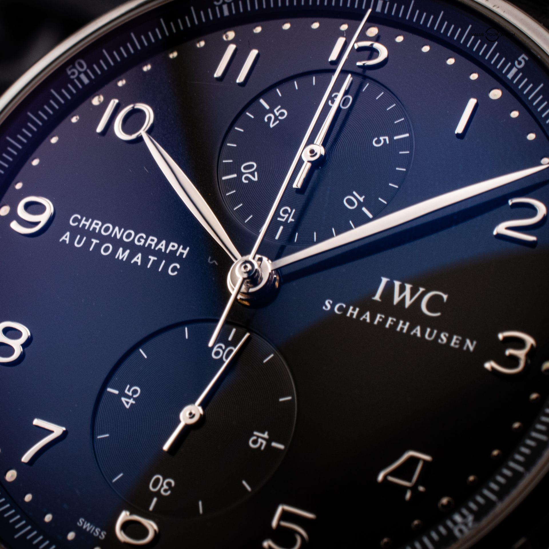 IWC Portugieser Chronograph with Black Dial, Ref. IW371447 with Open Card - Image 9