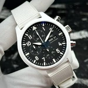 IWC Pilot Chronograph Top Gun Lake Tahoe IW389105 White Ceramic Complete 2023 45