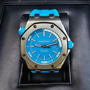 Audemars Piguet Royal Oak Offshore Diver- Turquoise! 1 of only 50 units full set