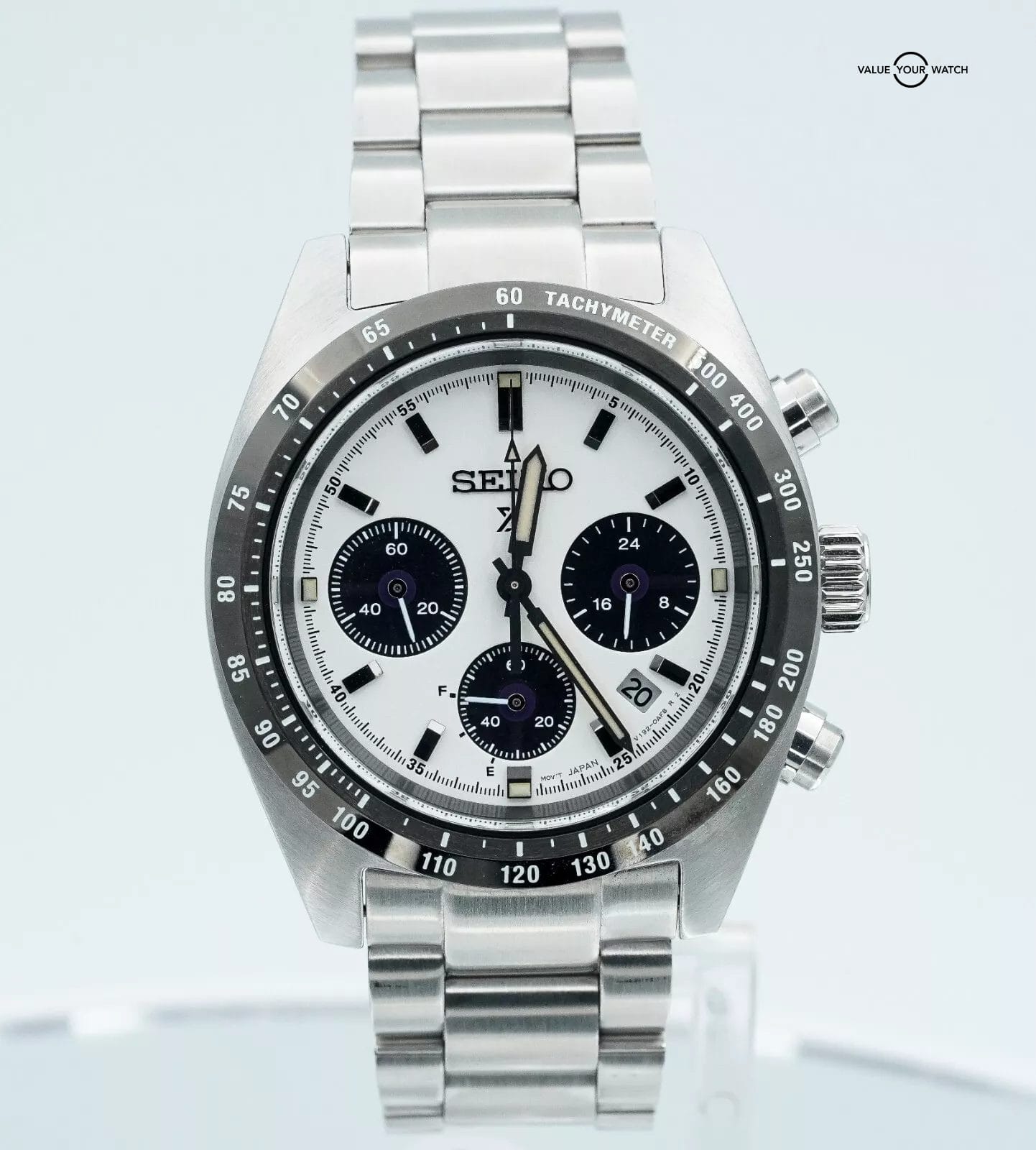 Seiko Prospex Speedtimer Chronograph SSC813 White Dial Stainless Steel - Image 3