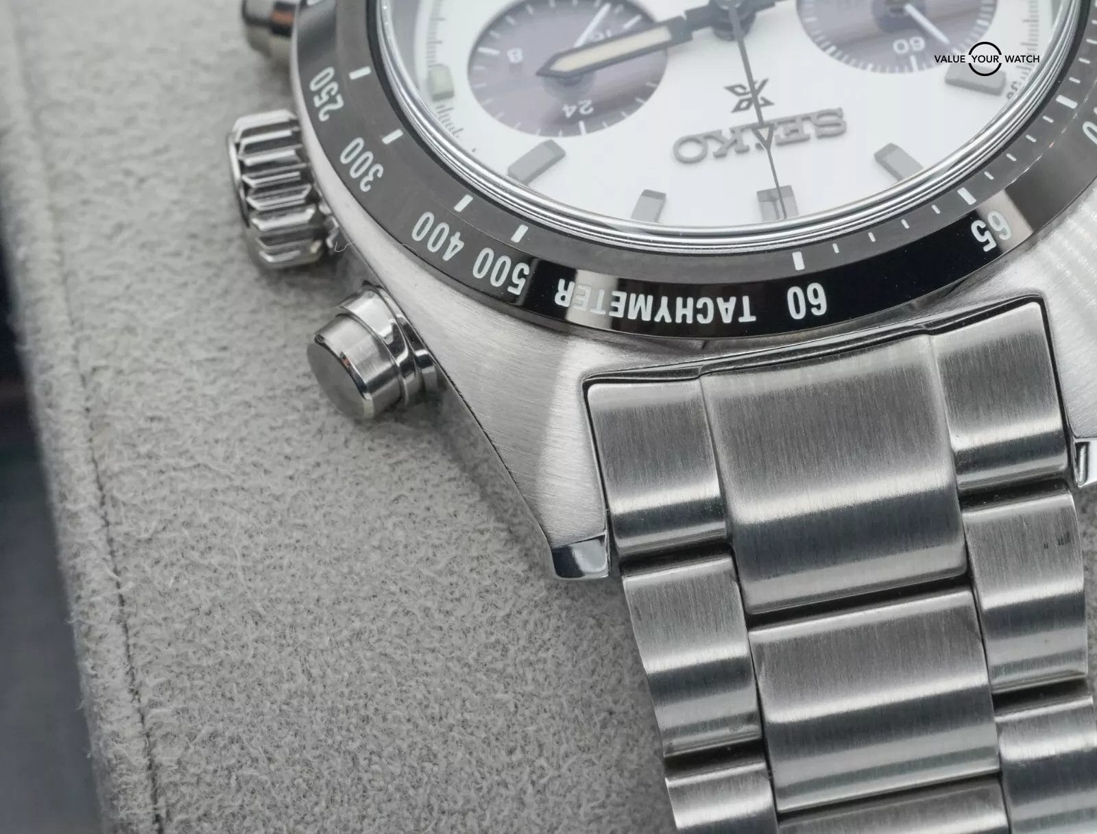 Seiko Prospex Speedtimer Chronograph SSC813 White Dial Stainless Steel - Image 9