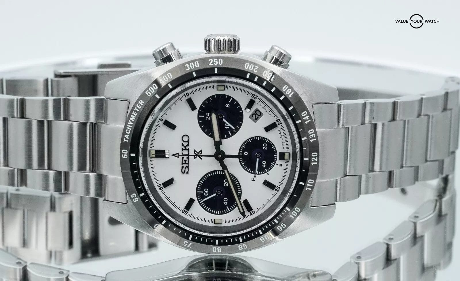 Seiko Prospex Speedtimer Chronograph SSC813 White Dial Stainless Steel - Image 17