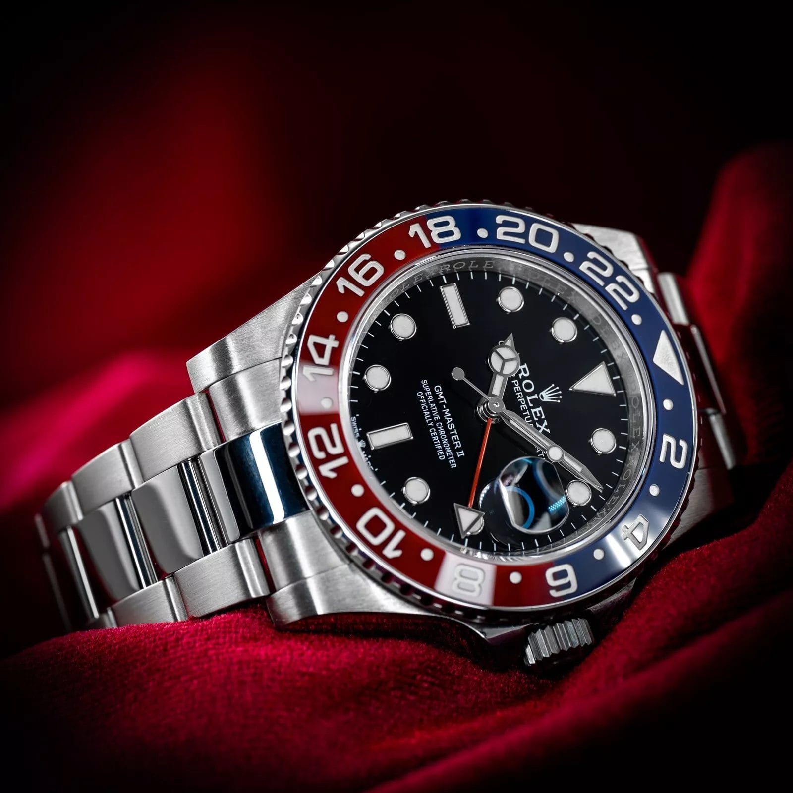 Rolex GMT Master II Pepsi 40mm Blue Red Bezel Oyster 126710BLRO Box Papers Value Your Watch