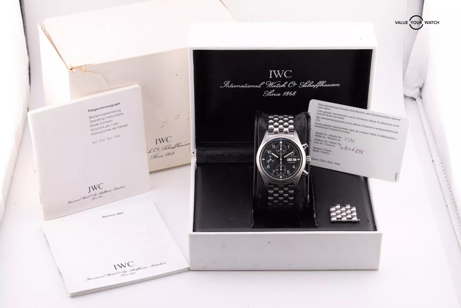 IWC Pilot Chrono IW370607 Steel 39mm Automatic Watch Box & Papers - Image 13