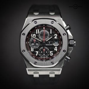 Audemars Piguet Royal Oak Offshore Chronograph 42 “Vampire,” Ref. 26470ST.OO.A101CR.01, Complete Set