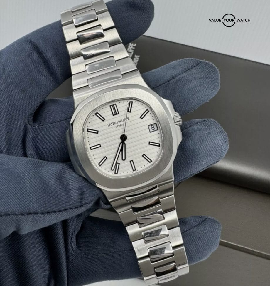 2023 PP Service 2015 Patek Philippe White Piano Dial Nautilus