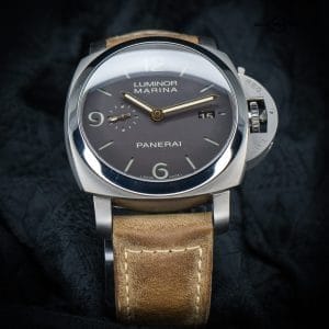 Panerai PAM351 1950 Tobacco Chocolate Dial Titanium Case PAM00351 w/ Box & Papers