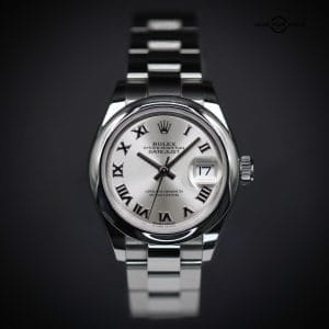 Rolex Lady-Datejust 28, Ref. 279160, Silver Roman Dial, Oyster Bracelet, Complete Set.