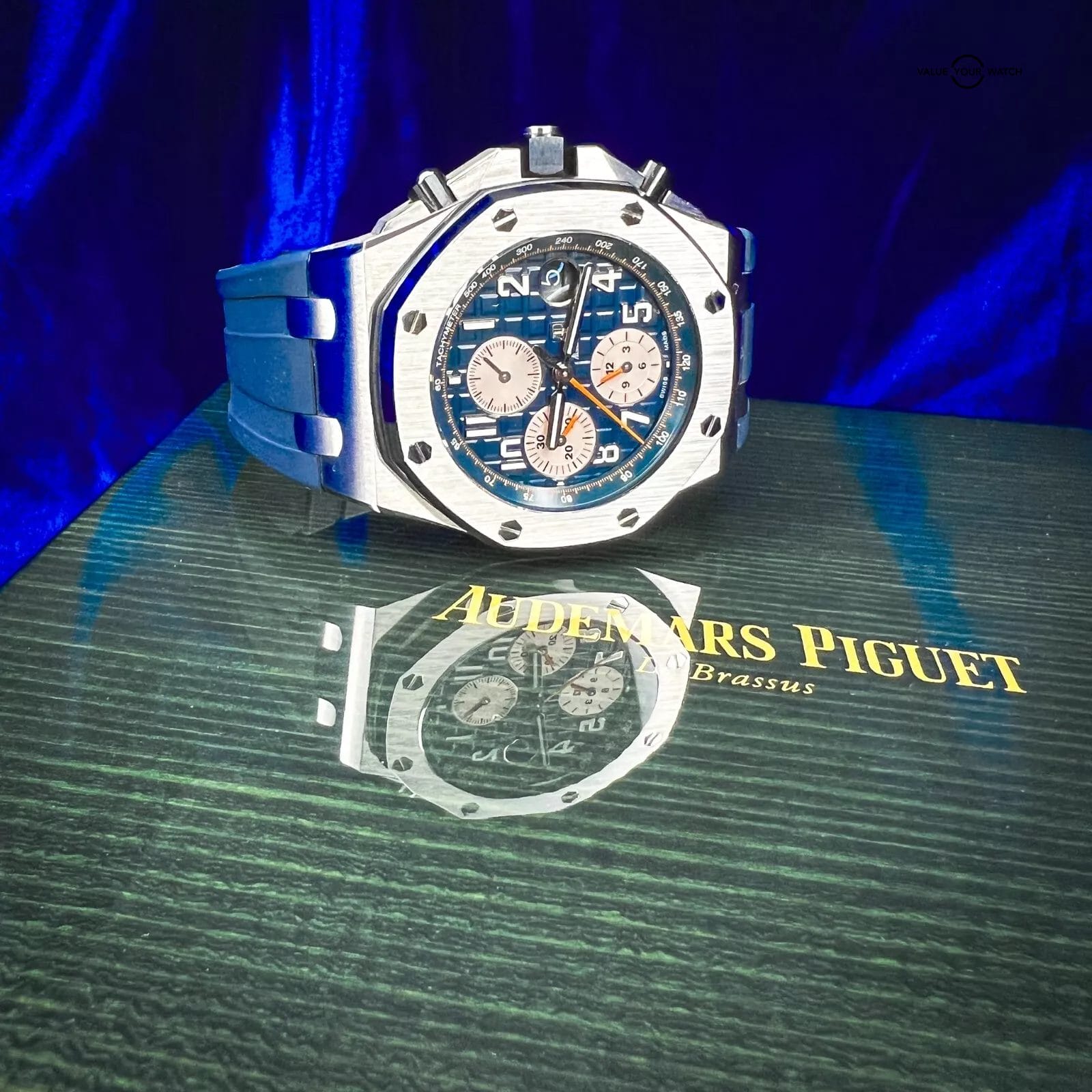 Audemars Piguet Royal Oak Offshore Blue Dial 42mm 26470ST.OO.A027CA.01 Full Set! - Image 3