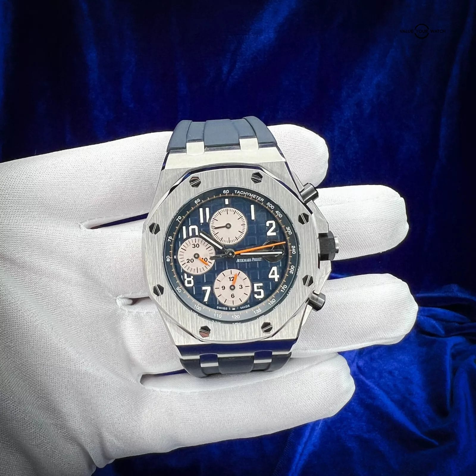 Audemars Piguet Royal Oak Offshore Blue Dial 42mm 26470ST.OO.A027CA.01 Full Set! - Image 5
