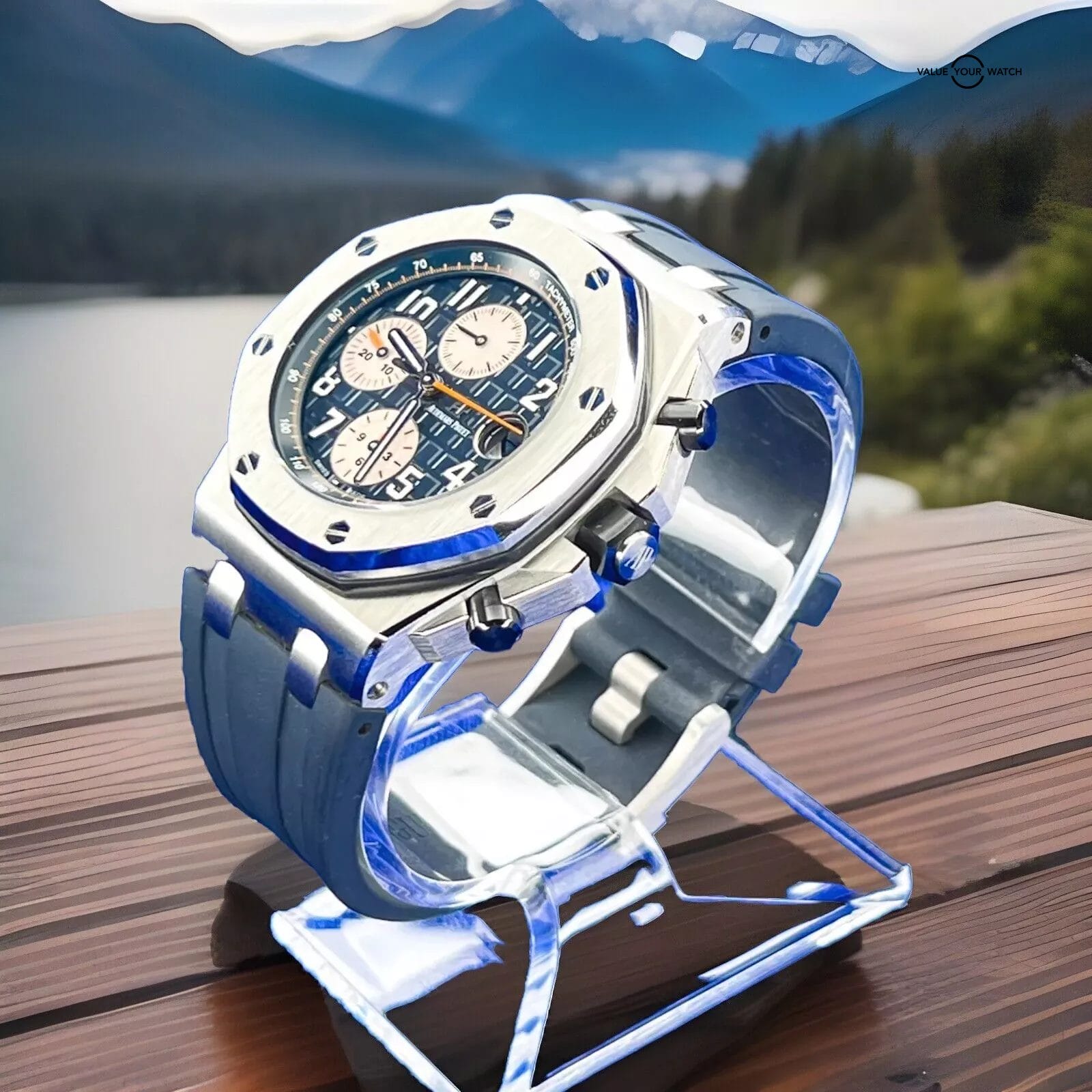 Audemars Piguet Royal Oak Offshore Blue Dial 42mm 26470ST.OO.A027CA.01 Full Set! - Image 8