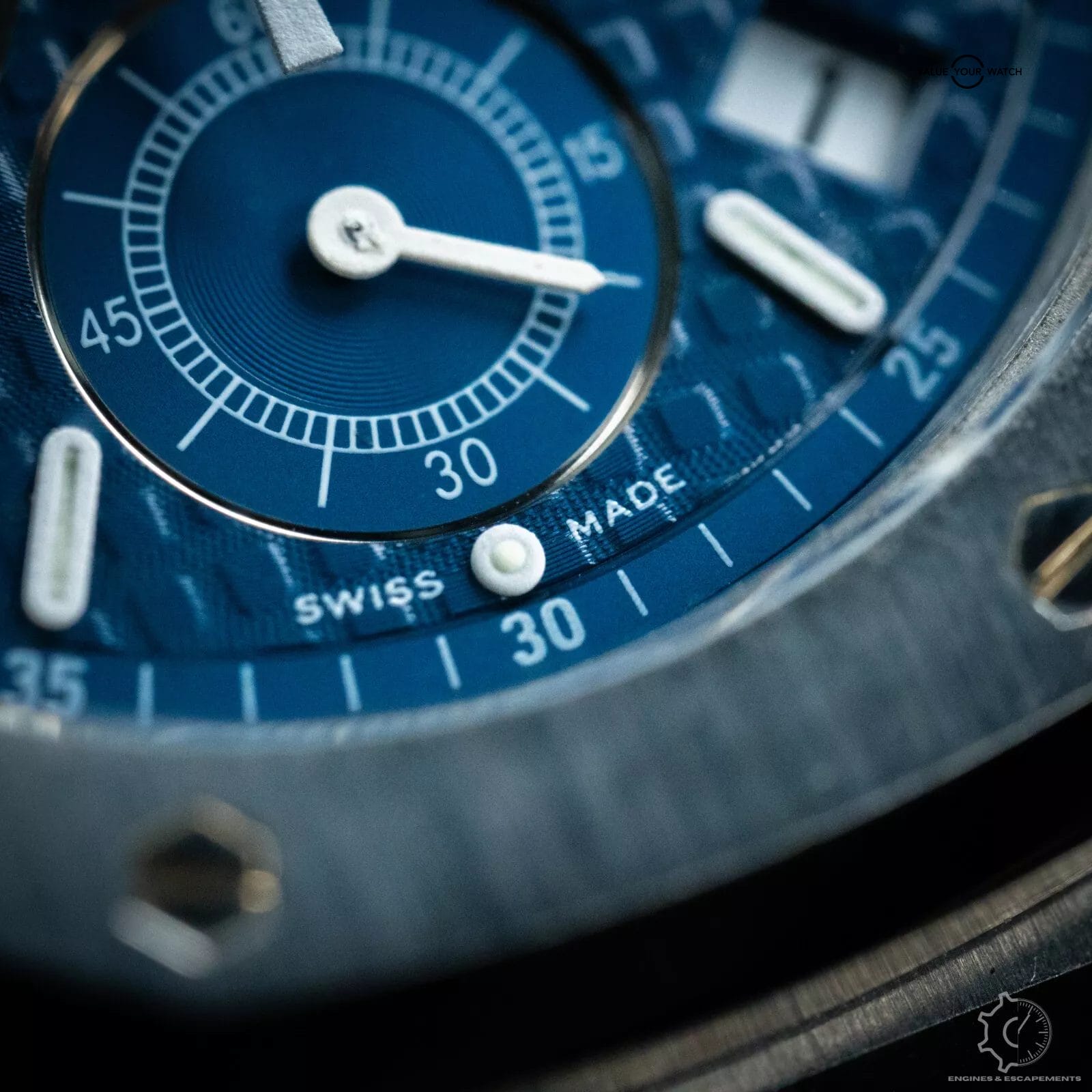 Audemars Piguet Royal Oak Chronograph "Kasparov" Blue 39mm B&P Serviced - Image 13