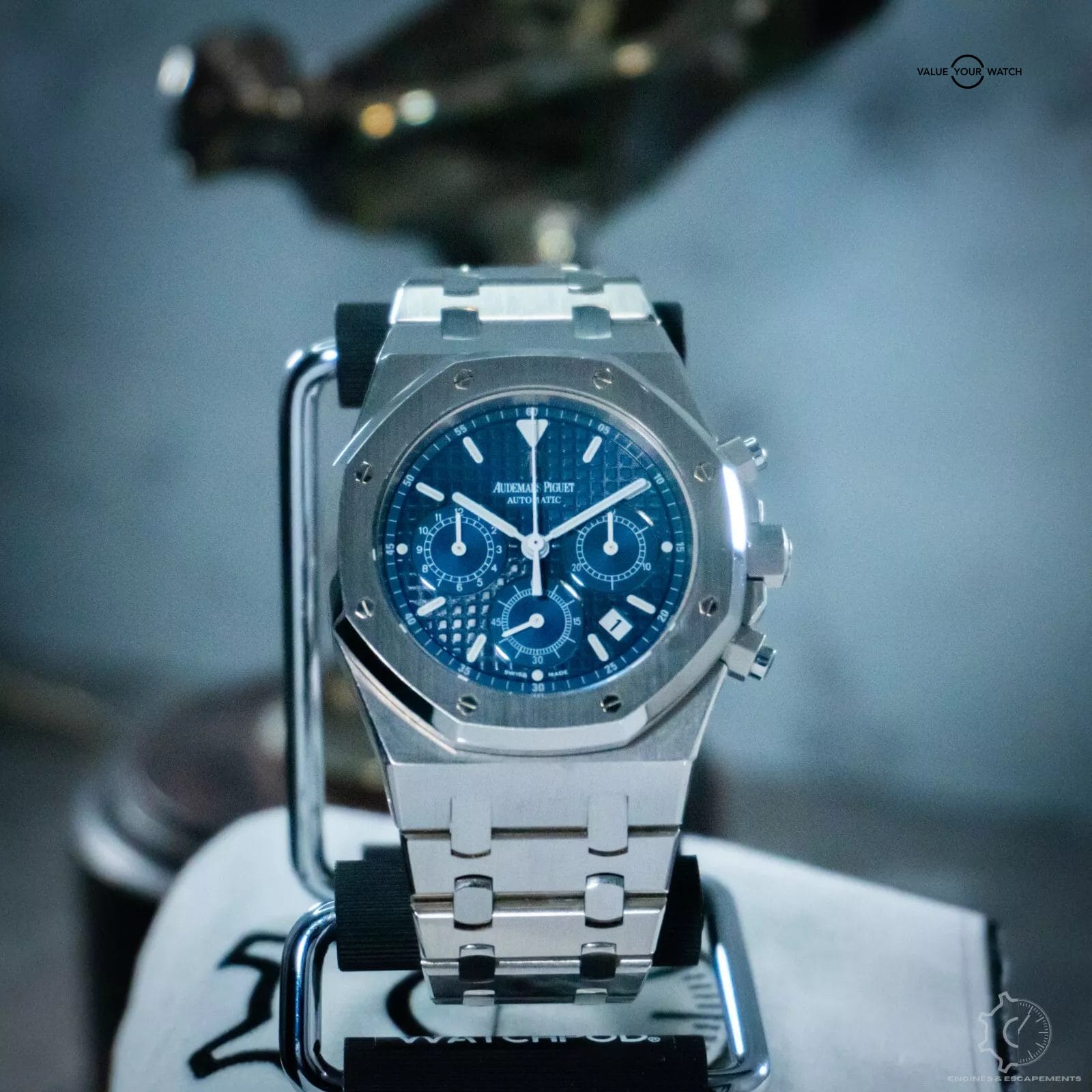 Audemars Piguet Royal Oak Chronograph Kasparov Blue 39mm B P Serviced Value Your Watch