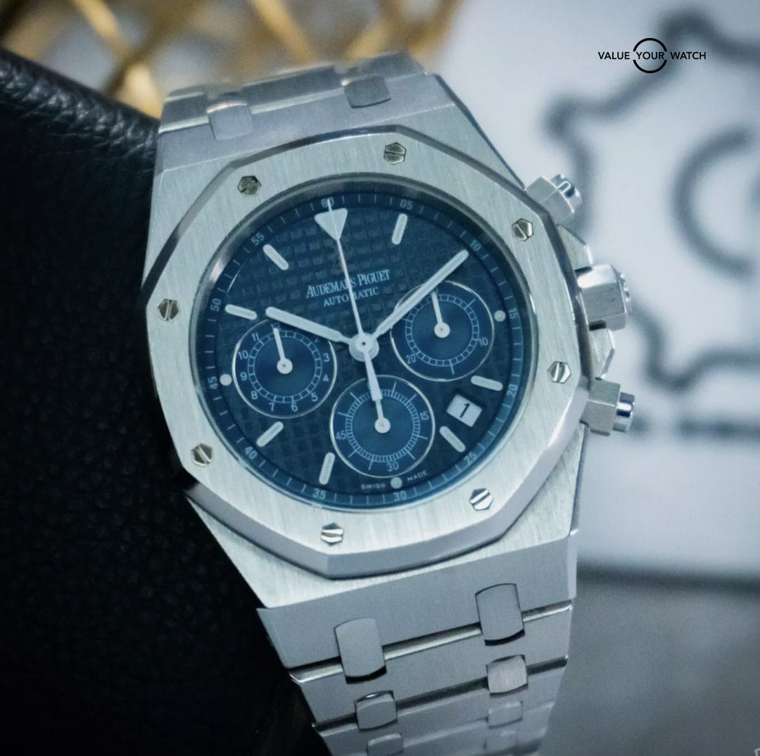 Audemars Piguet Royal Oak Chronograph "Kasparov" Blue 39mm B&P Serviced - Image 3