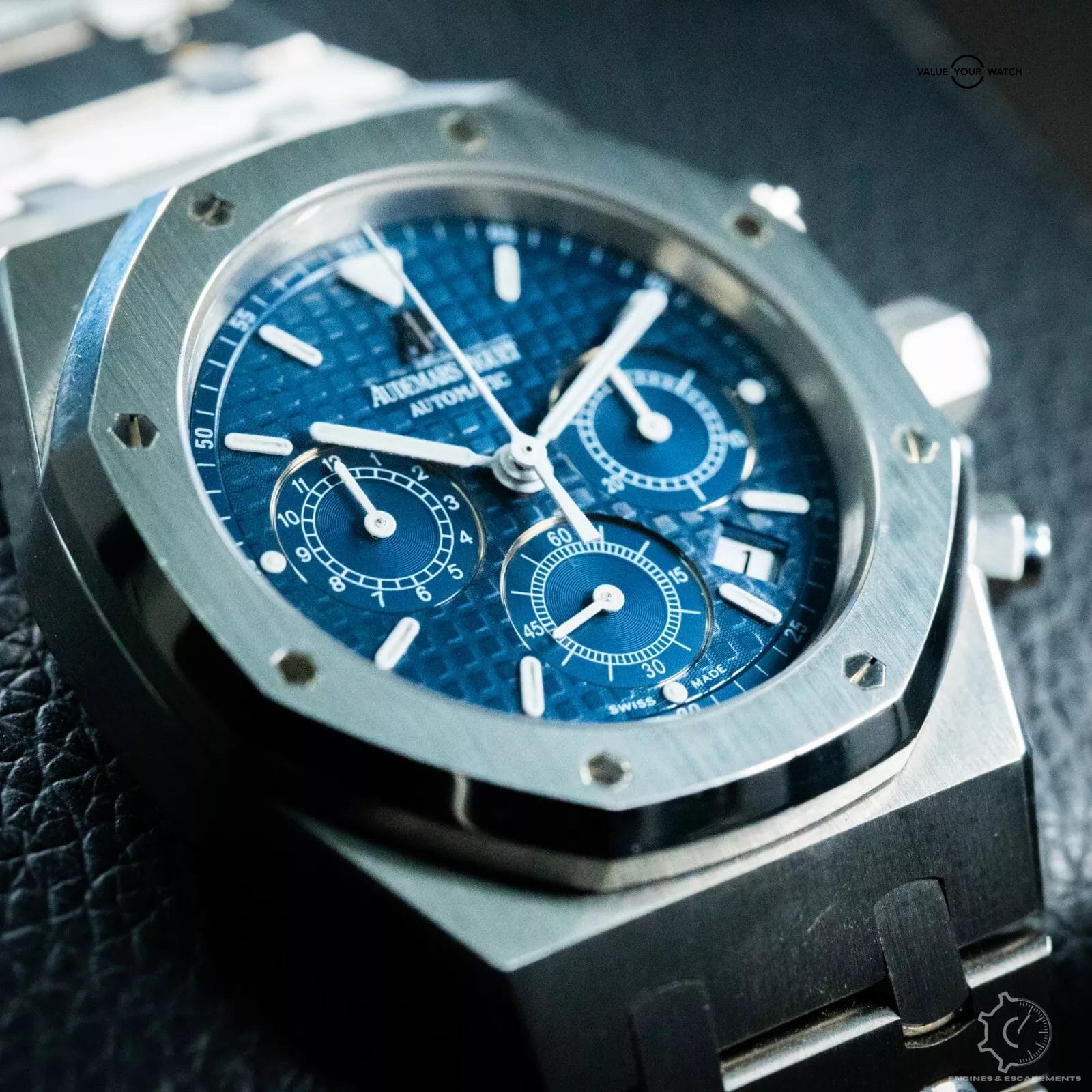 Audemars Piguet Royal Oak Chronograph "Kasparov" Blue 39mm B&P Serviced - Image 12