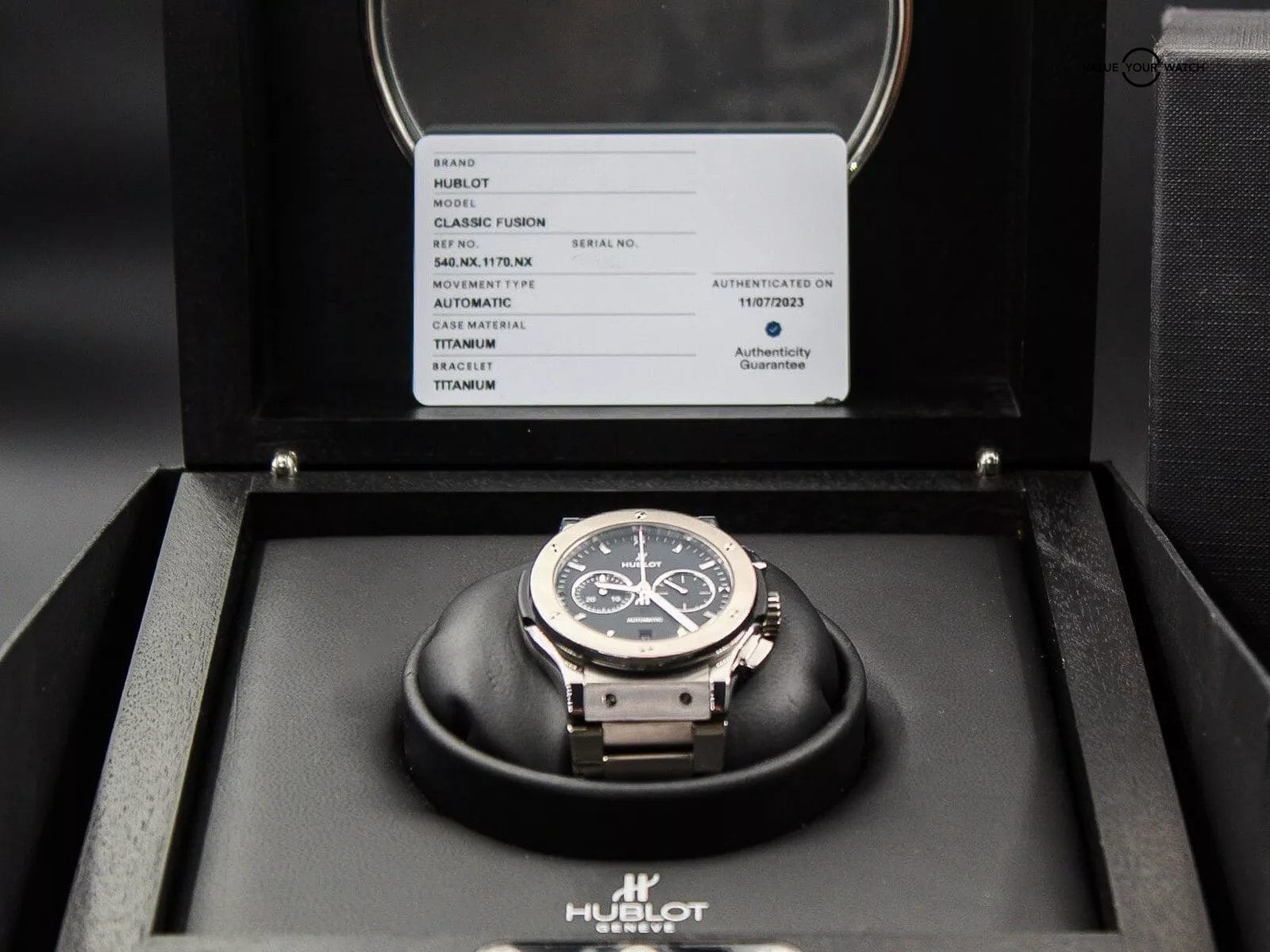 Hublot Classic Fusion Chronograph 42mm Black Dial Titanium 540.NX.1170.NX - Image 3