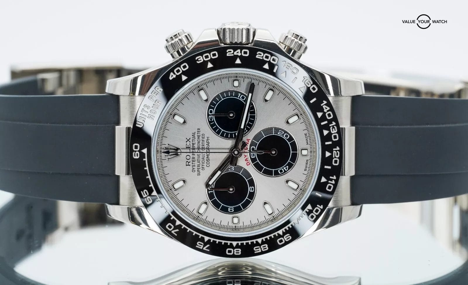 ROLEX Daytona Oysterflex 116519LN 40mm 18K White Gold 2017 BOX/PAPERS - Image 5