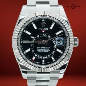 2021 Rolex Sky-Dweller 326934 Oyster Stainless Steel Black Dial Boxes/Papers