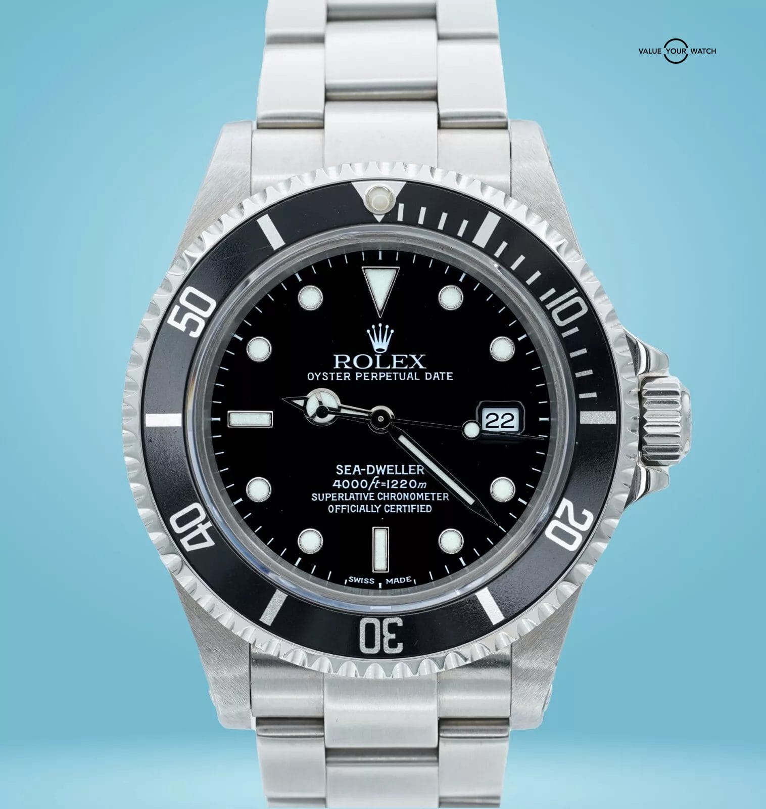 ROLEX Sea-Dweller 16600 Stainless Steel 40mm Black Dial BOXES/PAPERS!