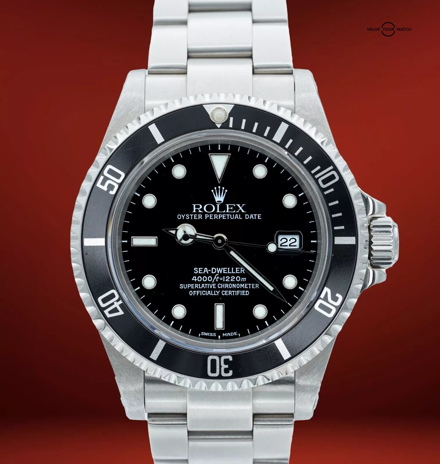 ROLEX Sea-Dweller 16600 Stainless Steel 40mm Black Dial BOXES/PAPERS! - Image 12