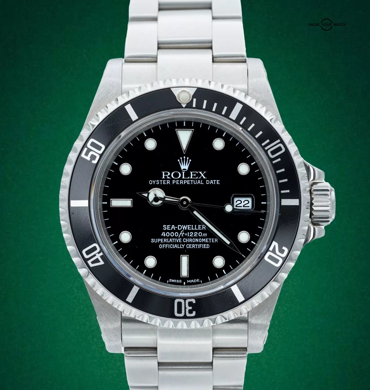 ROLEX Sea-Dweller 16600 Stainless Steel 40mm Black Dial BOXES/PAPERS! - Image 13