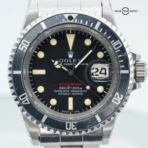 1971 Rolex 1680 RED Submariner MK 4 Dial Stainless Steel!