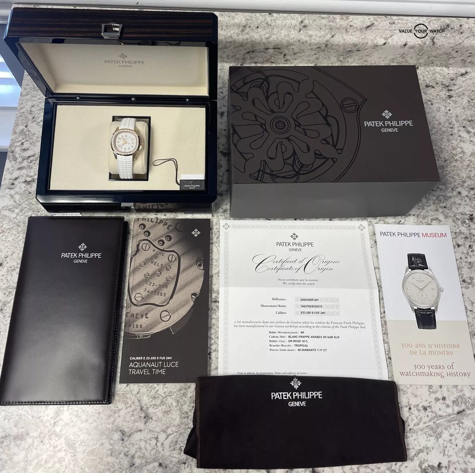 Patek Philippe Aquanaut Luce Travel 5269/200R-001 White Dial BOXES/PAPERS! - Image 2