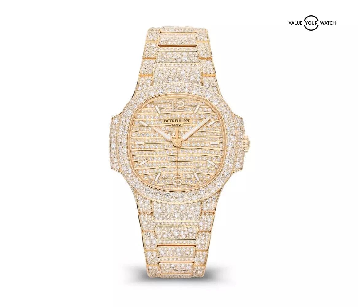 2024 Patek Philippe Nautilus Paved Factory Diamond Rose Gold 35mm 7118/1450R-001 - Image 4