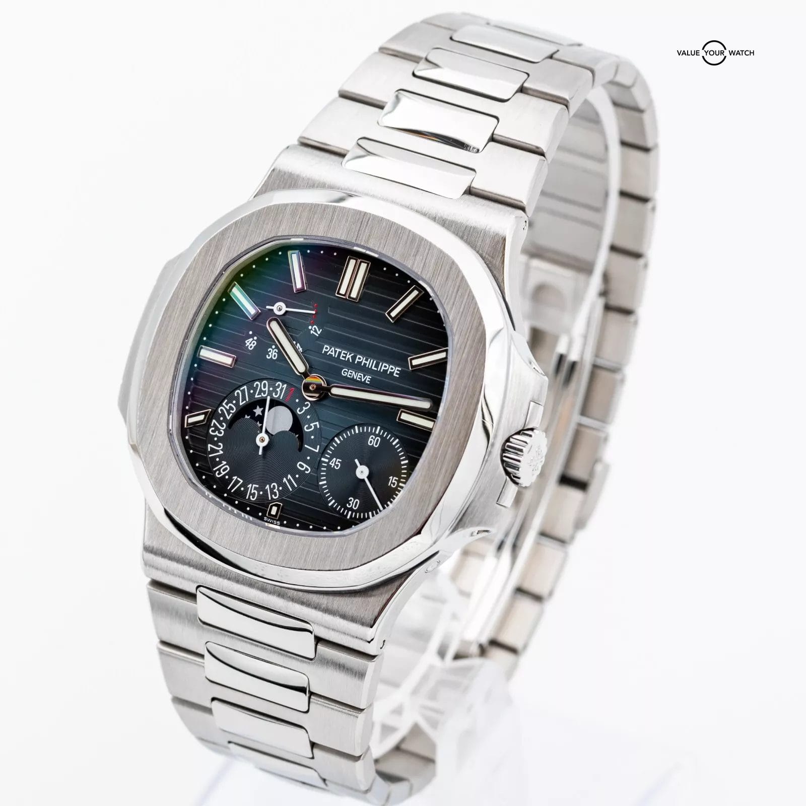 2016 Patek Philippe Nautilus 5712/1A Moonphase Blue Dial 40mm Steel Bracelet - Image 6
