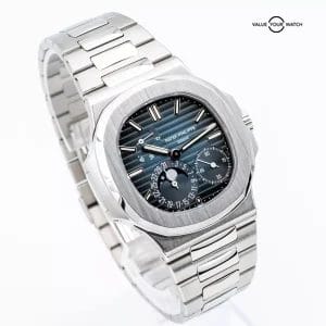 NEW 2024 Patek Philippe Aquanaut 5168G-001 Blue Dial 42mm FULL SET w/ STICKERS