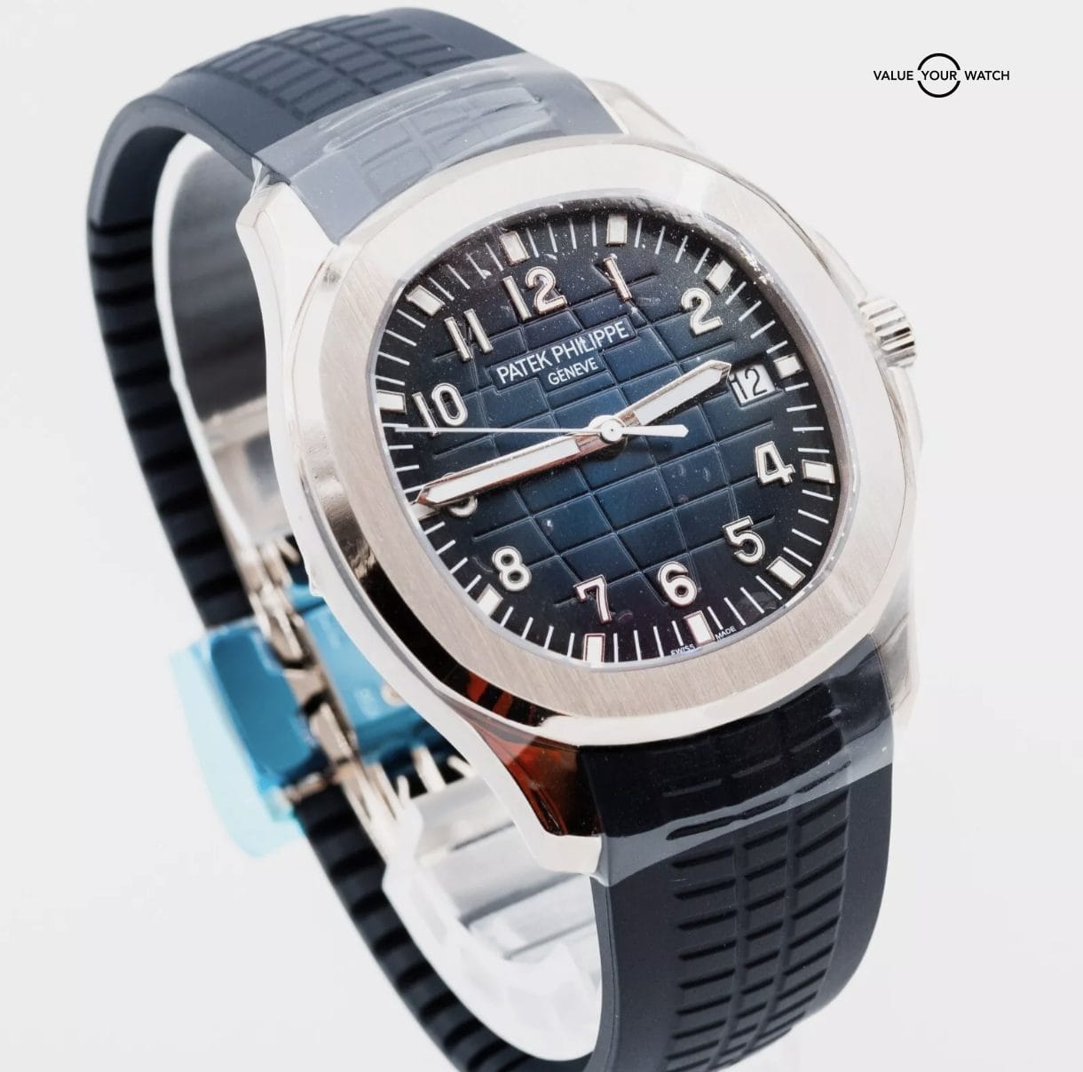 NEW 2024 Patek Philippe Aquanaut 5168G-001 Blue Dial 42mm FULL SET w/ STICKERS - Image 3