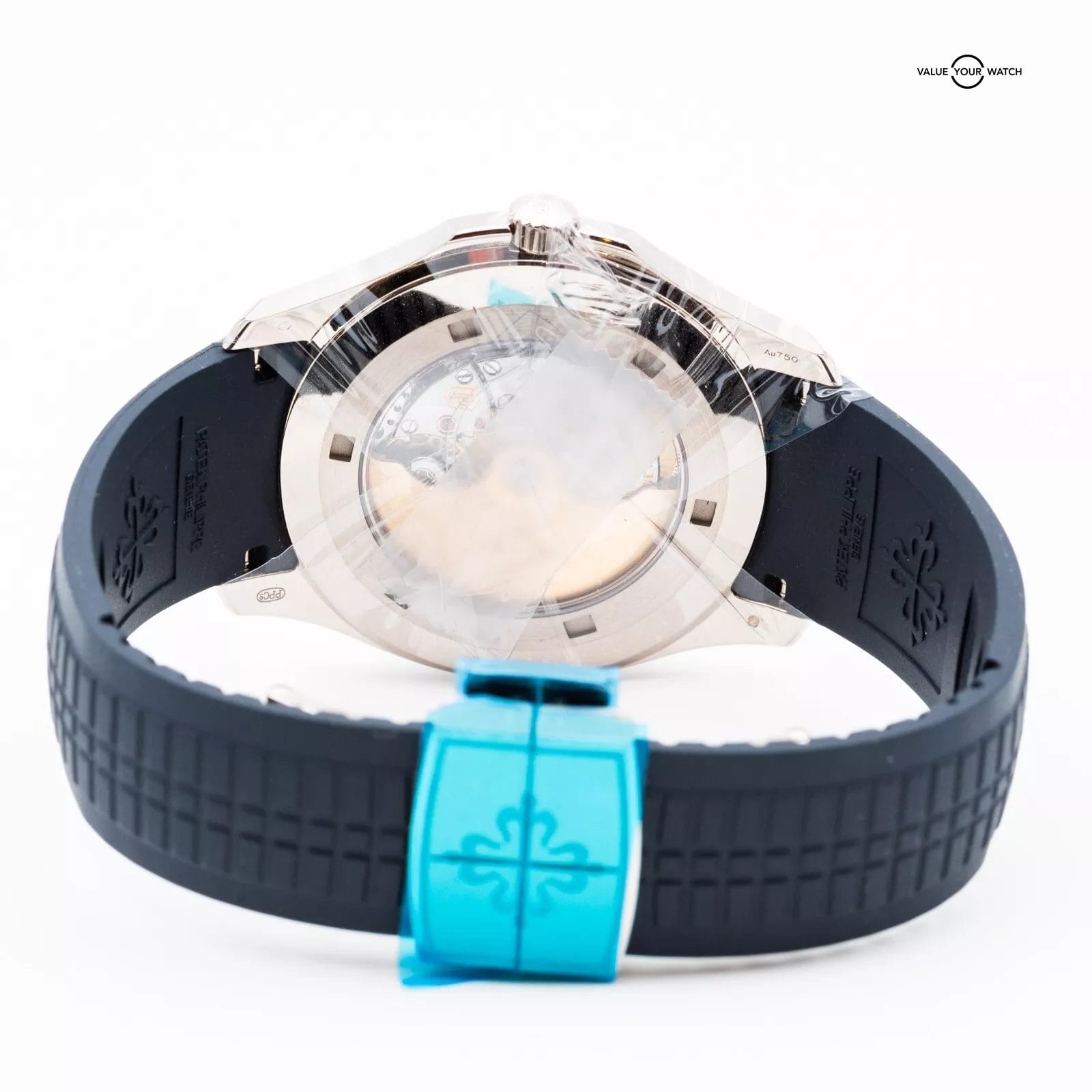 NEW 2024 Patek Philippe Aquanaut 5168G-001 Blue Dial 42mm FULL SET w/ STICKERS - Image 7