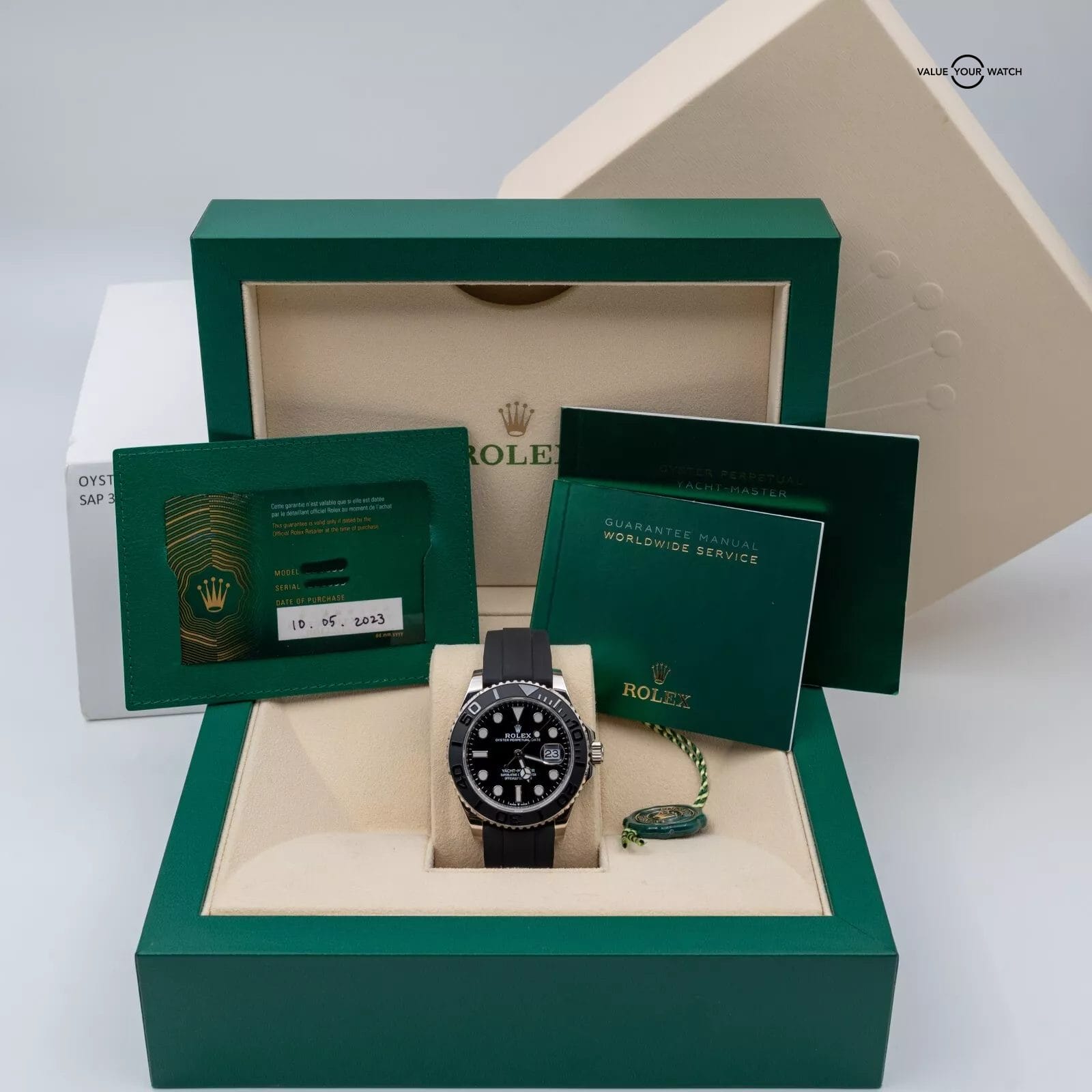 2023 Rolex Yacht-Master 42 226659 White Gold Black Dial Oysterflex - Image 8