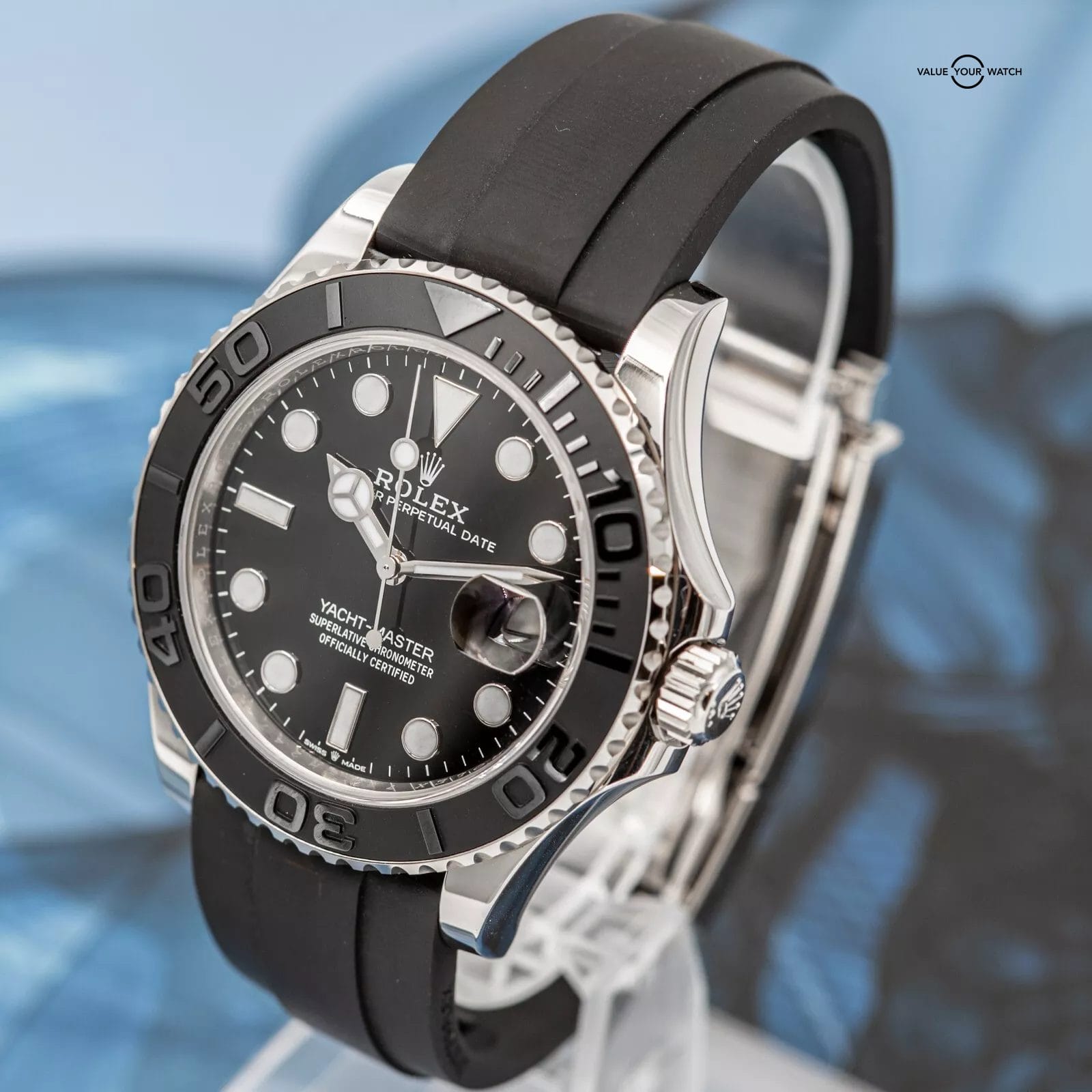 2023 Rolex Yacht-Master 42 226659 White Gold Black Dial Oysterflex - Image 13