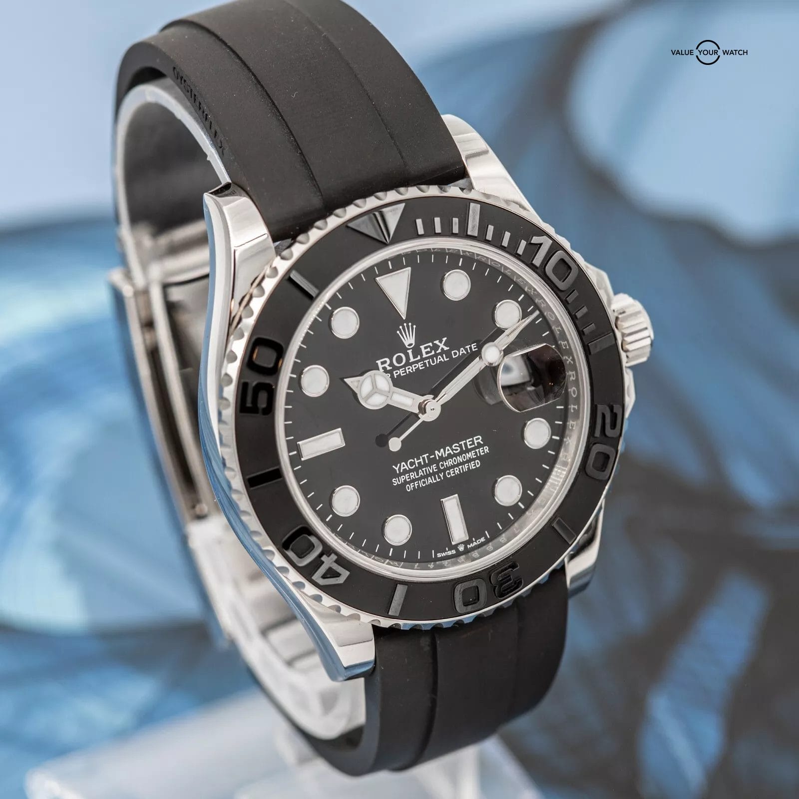 2023 Rolex Yacht-Master 42 226659 White Gold Black Dial Oysterflex - Image 14