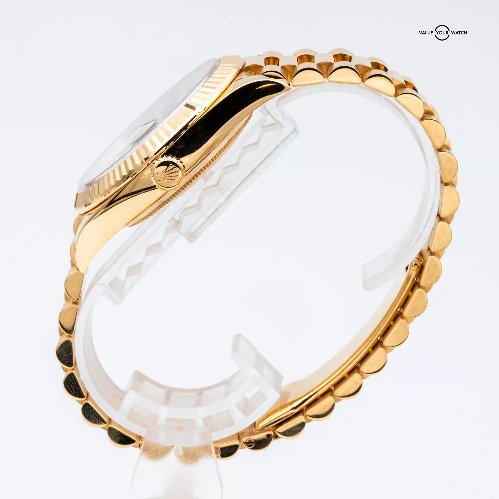 2023 Rolex Day-Date President 40 228238 Yellow Gold Black Baguette Dial - Image 8