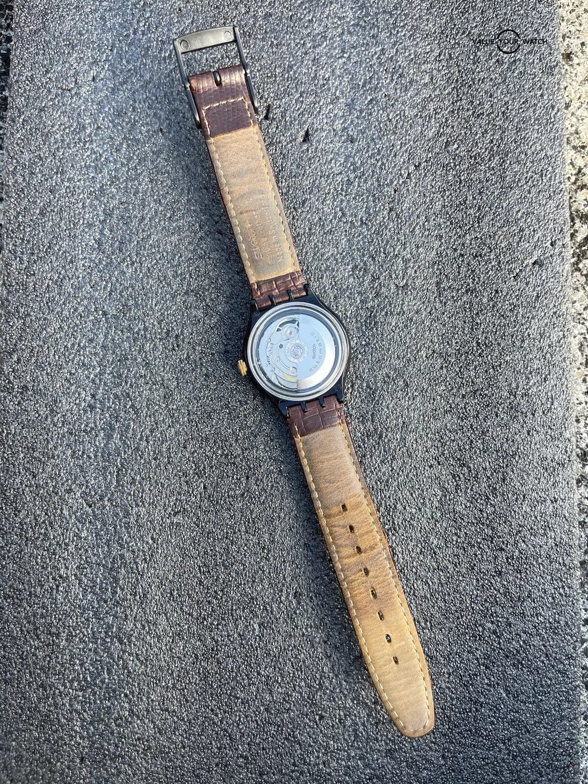 Authentic Swatch Originals Automatic Watch SAB101 5th Avenue Estate Sale Running - Image 10