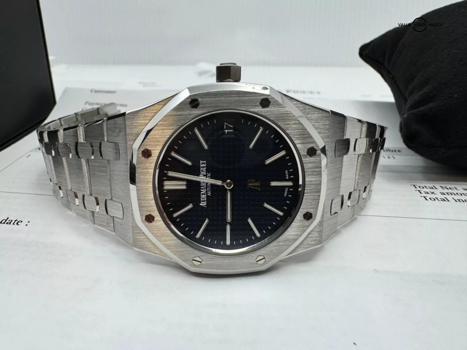 I Serial 2023 Serviced MINT Audemars Piguet Royal Oak 39mm Jumbo Blue Dial 39mm - Image 5