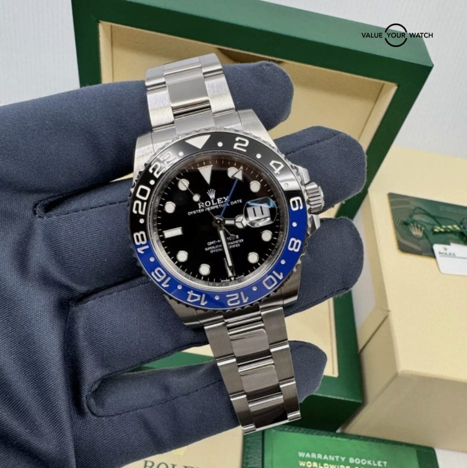 2022 MINT Batman Steel Oyster Bracelet Black Blue Ceramic Bezel GMT-Master II - Image 2