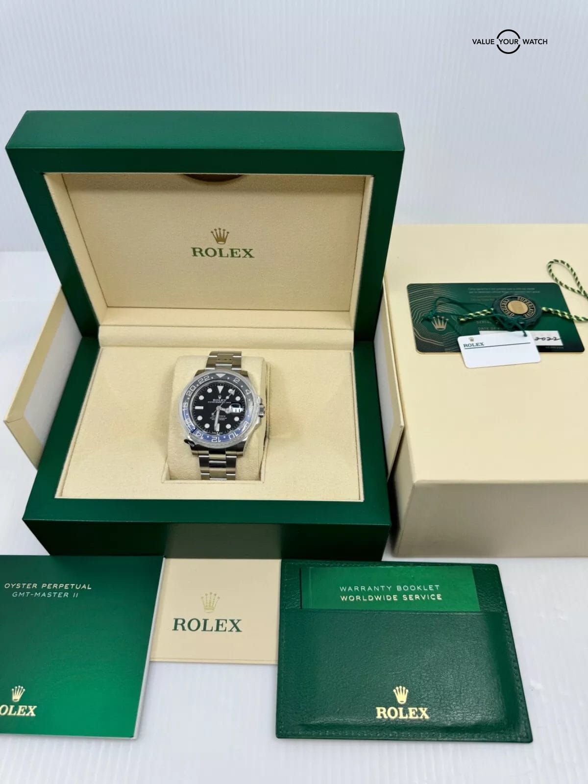 2022 MINT Batman Steel Oyster Bracelet Black Blue Ceramic Bezel GMT-Master II - Image 3