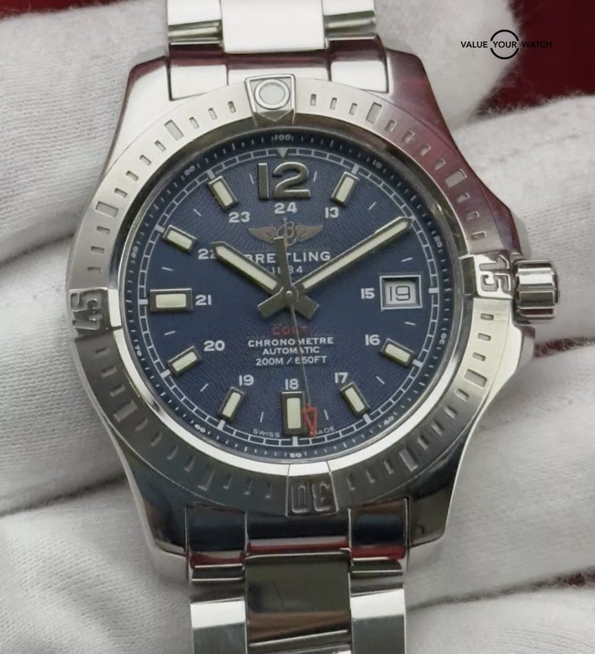 Breitling Colt A17313 41mm BLUE DIAL - Steel - Image 2